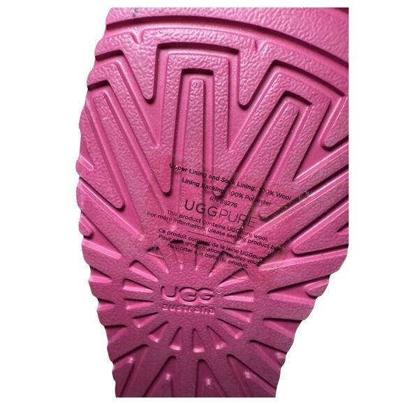 UGG Classic Short Sparkles Boots Fuchsia Size 6 NWT - Picture 10 of 10